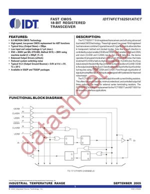 IDT74FCT162501CTPVG datasheet  